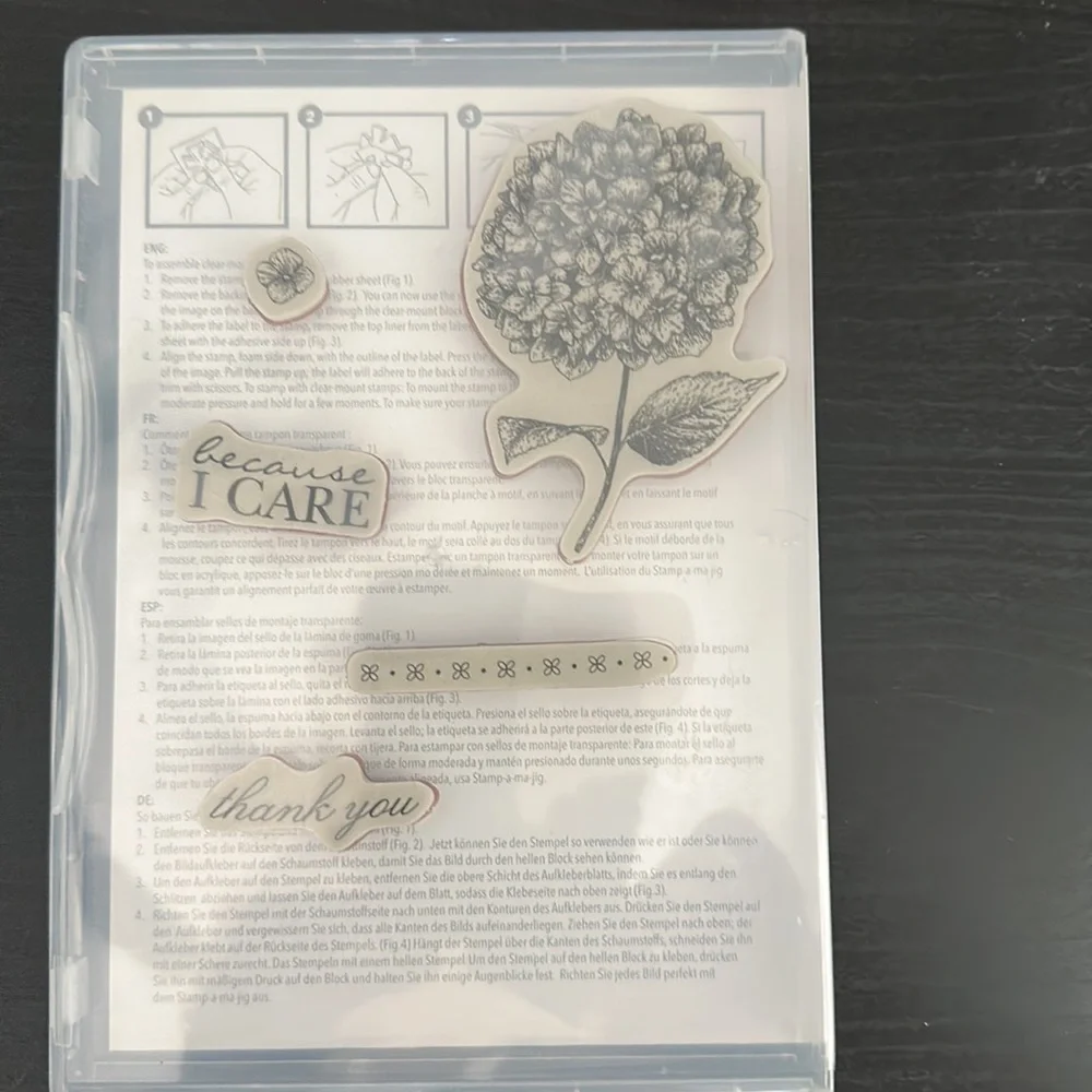 🎭 3/$25 - Because I Care stamp set of 5